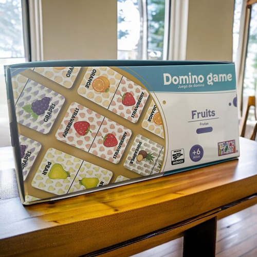 Juego De Dominó Didáctico De Frutas En Inglés Teach Play