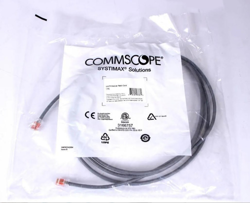 Kit 10 Patch Cord Cat6 Commscope Systimax 1,5 Metros 5 Feet