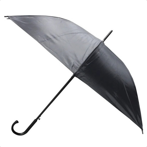 Guarda Chuva Manual Grande Preto Reforçado 8 Varetas