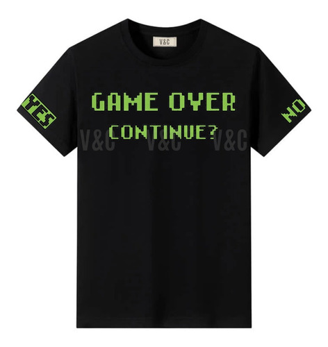 Remera Game Over Fin De Juego Mujer Hombre Algodón Premium