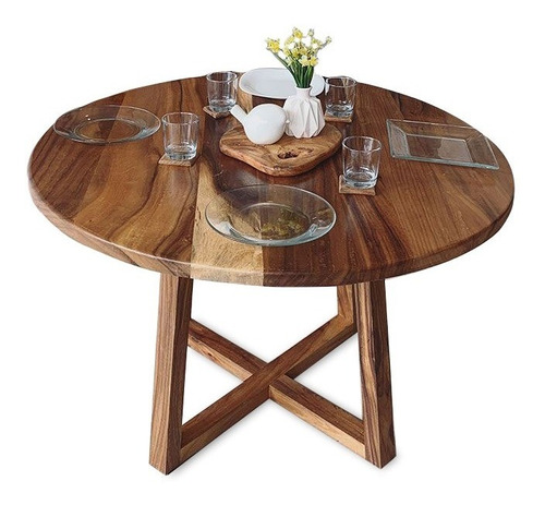 Shop Flamingo Mesa Comedor Redonda De Madera 8 Personas 1.60