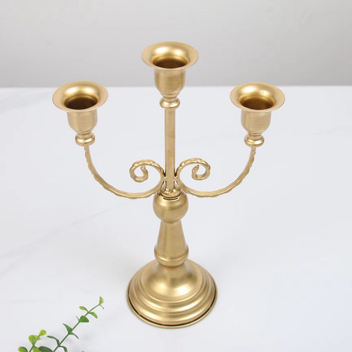 Candelabro De Metal, Centro De Mesa, Adorno Simple, Para Man