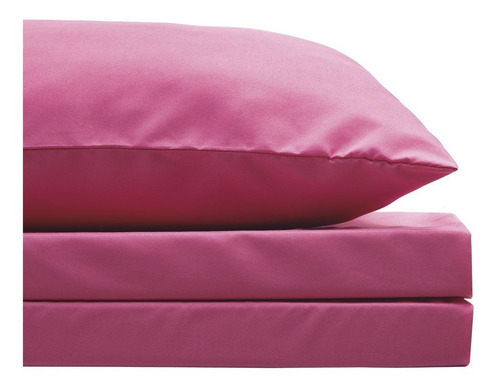 Juego Sábanas Ultrasoft De Microfibra Mat. Varios Colores. Rosa