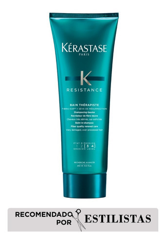 Imagen 3 de 7 de Shampoo Kérastase Resistance Bain Thérapiste en tubo depresible de 250mL por 1 unidad