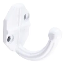 Comprar Ganchos Perchas Percheros Simple Aluminio Blanco X 10 Un.