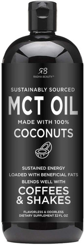 Mct Oil Aceite De Coco Organico #1 946ml Dieta Keto Bulletpr