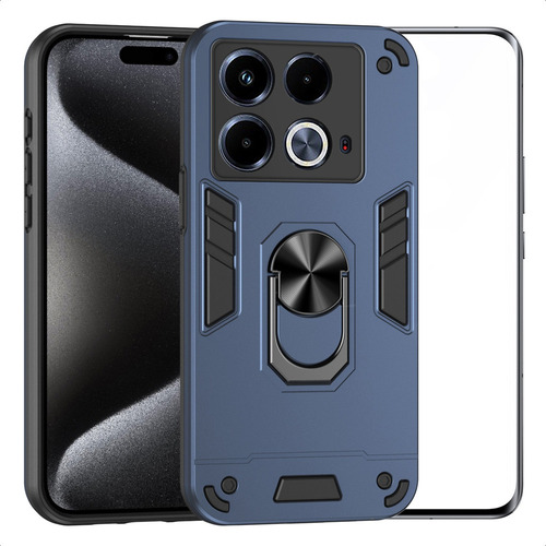 Capa Para Infinix Note 40 4g Brave Com Trocador + Mica