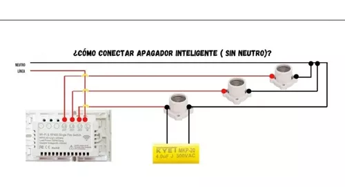 Interruptor Wifi Tuya Luces Inteligentes Domotica RF sin neutro