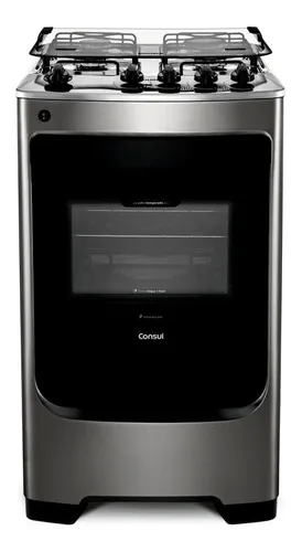 Fogão Consul Cf04nar 4 Bocas Acendimento Aut Inox