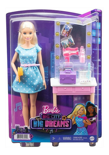 Muñeca Barbie Con Tocador Big Dreams