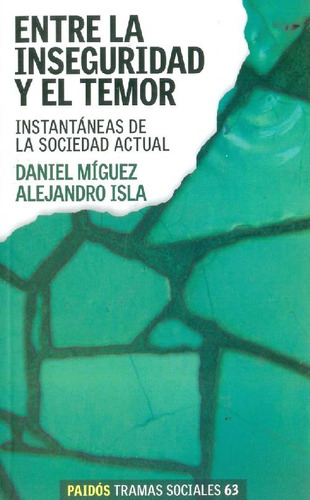 Libro Entre La Inseguridad Y El Temor De Alejandro Isla, Dan