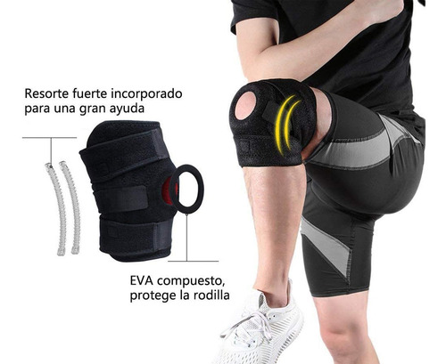 Imagen 5 de 7 de Rodillera Deportiva Ortopedica Soporte Protector Articulado