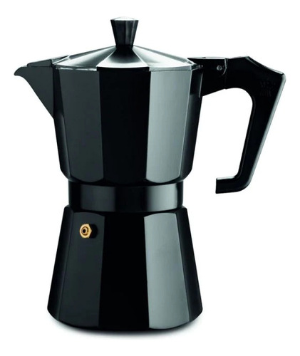 Cafetera Moka Express Aluminio Negro 6 Tazas 350 Ml Pezzetti