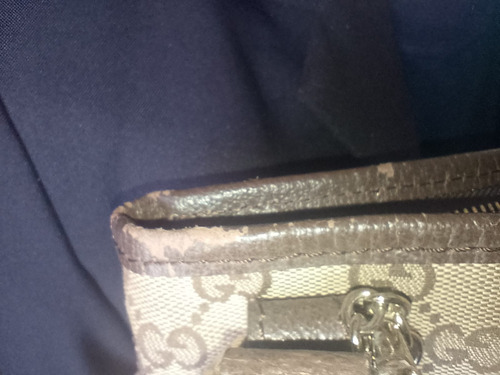 Bolso Gucci Marrón Claro Letras Oro Marrón (Usado)