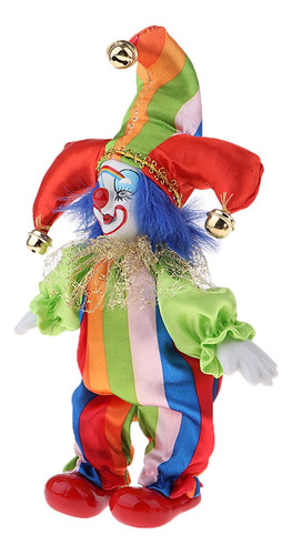 Muñeca De Porcelana De Payaso Divertido De 6 Pulgadas Con Muñeca De Porcelana De Payaso Divertido De 6 Pulgadas Con