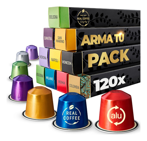 Arma Tu Pack De 120 Cápsulas Real Coffee® Para Nespresso®