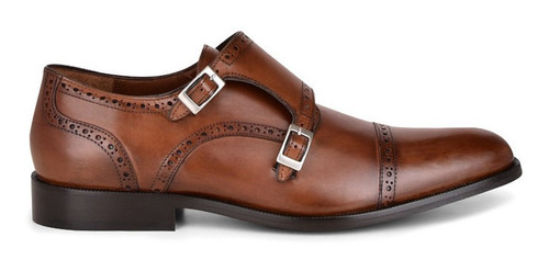 Zapato De Hombre Franco Cuadra Monkstraps En Piel De Bovino