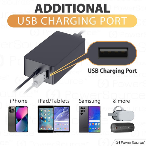 Powersource 65w 44w 36w 24w Ul Listed Charger For Microsoft