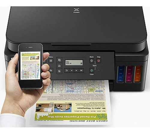 Impresora a color multifunción Canon Pixma G6010 con wifi negra 100V/240V G6010