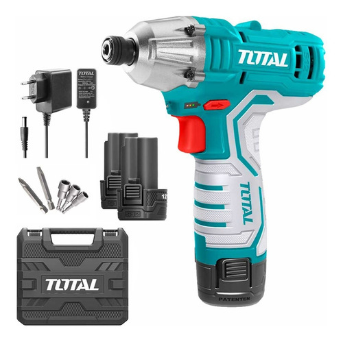 Atornillador De Impacto Li-ion 12v Driver 1/4 + 2bat Total