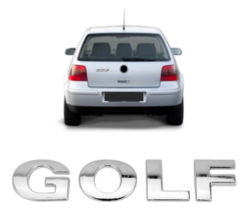 Emblema Letreiro Do Porta Malas Do Golf Volkswagen Cromado  