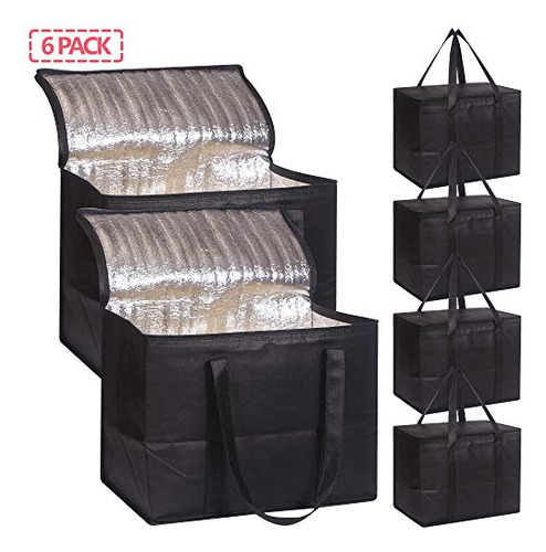 Bolsas Reutilizables Aisladas Para Comida - Set De 6