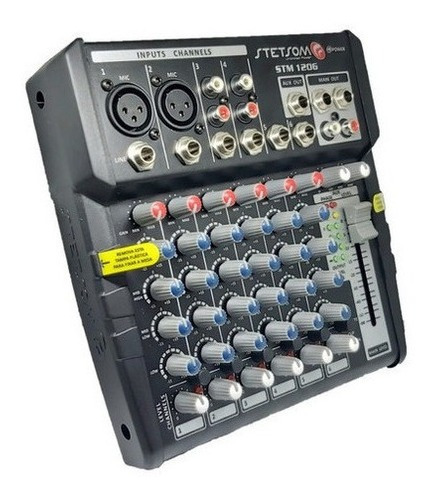 Imagem 6 de 8 de Mesa De Som Automotivo Stetsom Stm1206 12v Liga Na Tomada