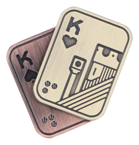 Juguete Fidget Slider, Juguete De Póquer De Metal Fidget