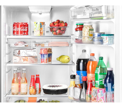 Imagen 5 de 5 de Refrigeradora Mabe Acero Inox 400 Litros 2 Puertas 16 Pies
