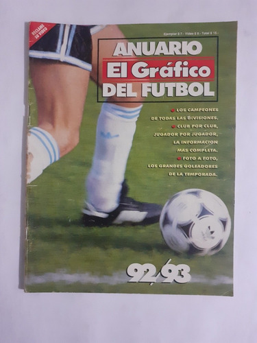 El Gráfico Extra 72 Anuario Del Fútbol 1992/93