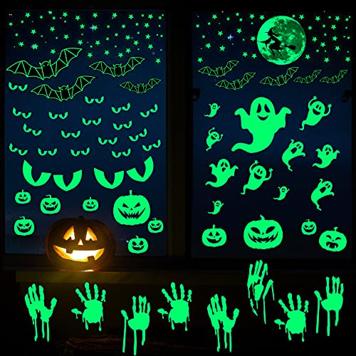 173 Pieces Halloween Glow In The Dark Decorations Weird...