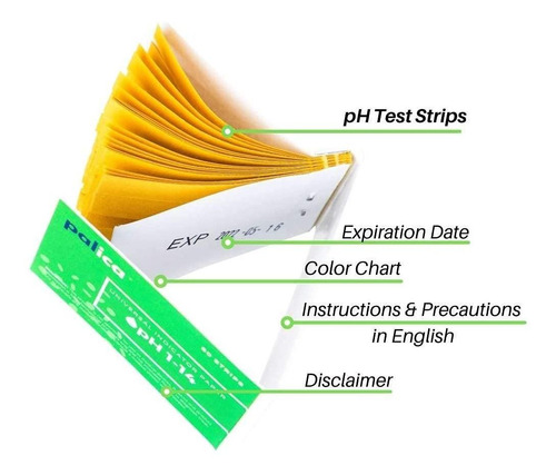 2 Paquetes De Tiras De Ph, Tornasol Papel, De Amplio Rango D