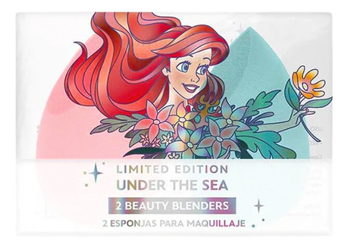 Set De 2 Esponjas De Maquillaje La Sirenita Disney 100 Años