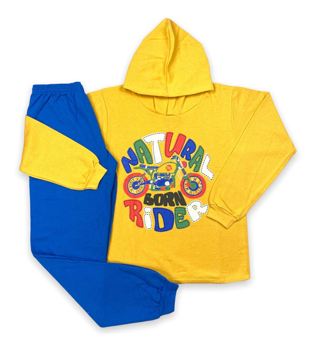 Imagem 6 de 7 de Kit 2 Conjunto Juvenil Moletom Menino Inverno 10 A 14 Anos