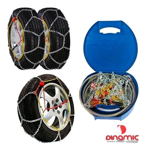 Imagen 2 de 8 de Par De Cadenas Para Nieve Y Barro 12mm Rodado 13 14 15 16 17