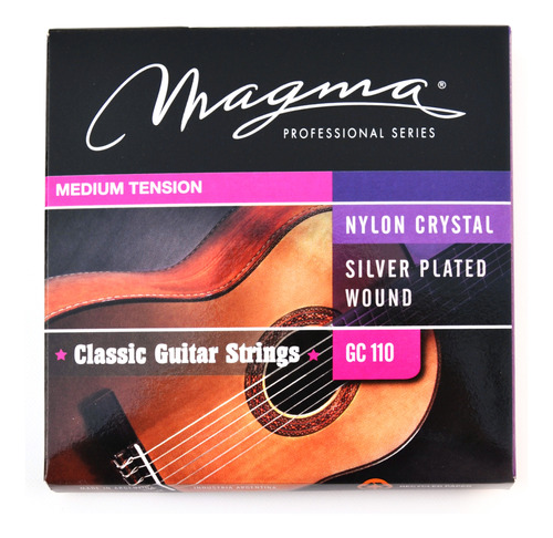 Cuerdas Guitarra Clasica Magma Gc110 Tension Media 3 Sets