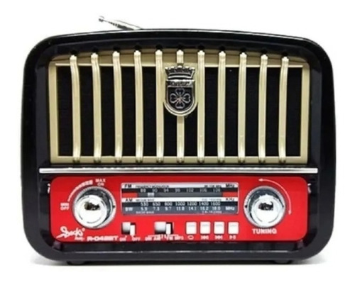 Radio Am Fm Parlante Usb Retro Recargable Baterías ¡mp3! 