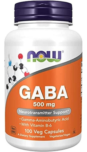 Gaba 500mg 100caps Now Foods - Unidad a $1249