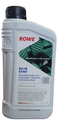 Aceite Dirección Hidráulica Rowe Hightec Zh-m Synt (1lt)