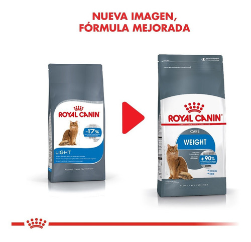 Imagen 5 de 6 de Alimento Royal Canin Feline Care Nutrition Weight Care para gato adulto sabor mix en bolsa de 1.5 kg