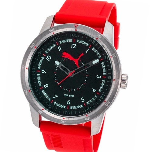 Reloj Puma Pu104111002 Quick Monday Acero Silicona 50m Wr