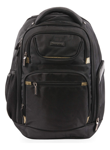 Brookstone Luggage Mochila Para Laptop, Negro/oro, Mochila P