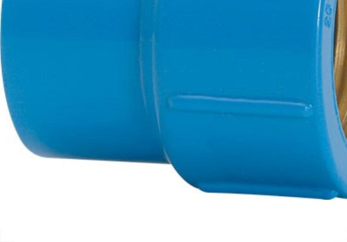 Luva Azul Amanco Liso/rosca 25mm X 3/4'' 11752./ Kit Com 24