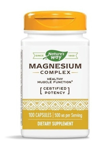 Magnesio Complex 500mg 100 Capsulas Nature's Way