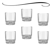 Comprar Jogo De 6 Copos Baixos Para Whisky Luxo Caipirinha Drinks Cor Transparente