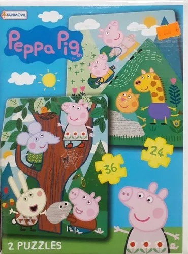 Peppa Pig 2 Rompecabezas De 24 Y 36 Pzas