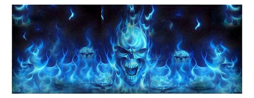 2 X Visión Unidireccional Para Camioneta Suv Flaming Skull 3