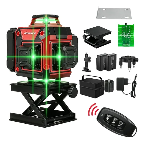 Nível A Laser 16 Linhas Verde Linha 2 Bateria Recarregável