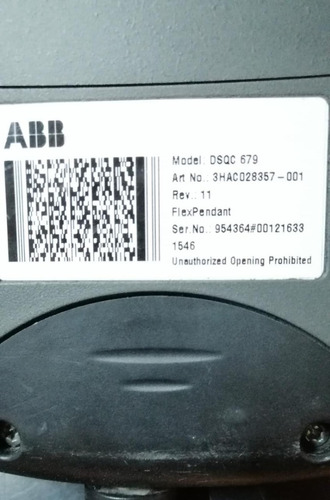 Flex Pendant Abb Dsqc 679 3hac028357-001 (Usado)