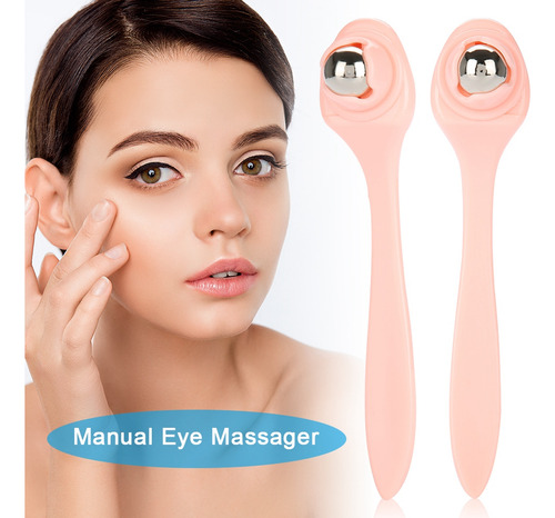Masajeador De Ojos Manual Portátil Con Rodillo De Bola De Ac